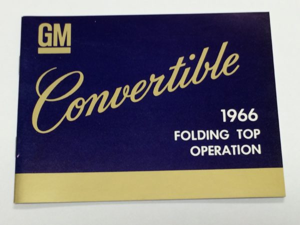 GM Convertible Top Manual