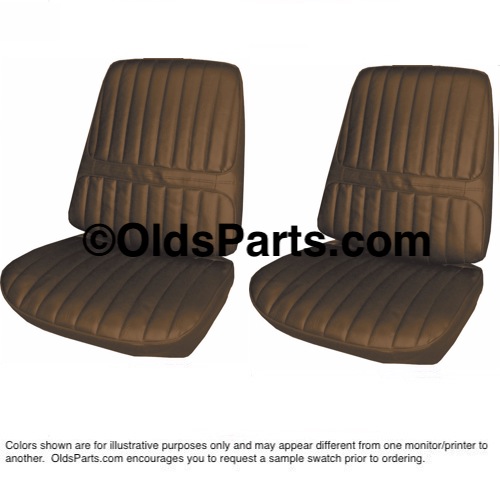 PUI New 1972 Cutlass S " S " Front Seat Upholstery Covers