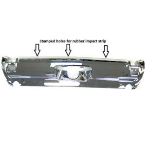 1969 442 Rear Bumper With Optional Impact Strip