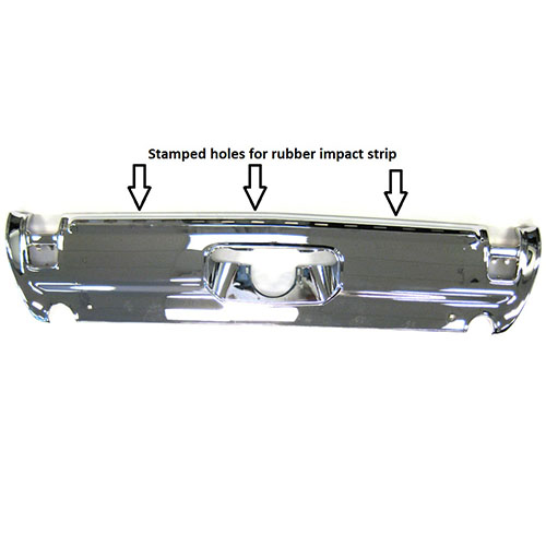 1969 442 Rear Bumper With Optional Impact Strip
