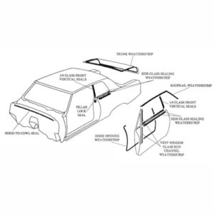 1966 Cutlass 442 Hard Top Master Weatherstrip Set